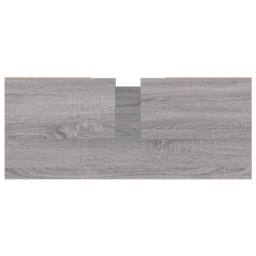 Berkfield Home Bathroom Cabinet Grey Sonoma 80x33x60 cm Engineered Wood - Size: 80 x 33 x 60 cm - thumbnail 9
