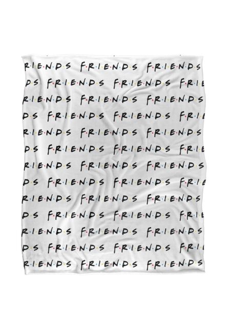 Warner Brothers Friends Silky Touch Super Soft Throw Blanket 152x127cm in White - Size: 152x127 cm - image 1