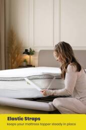 Brightr Sleep Brightr Titan Deluxe 2 in 1 Mattress Topper - Firm/Extra Firm in White - Size: Emperor - thumbnail 7