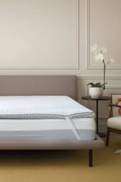 Brightr Sleep Brightr Titan Deluxe 2 in 1 Mattress Topper - Firm/Extra Firm in White - Size: Emperor - thumbnail 1