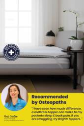 Brightr Sleep Brightr Titan Deluxe 2 in 1 Mattress Topper - Firm/Extra Firm in White - Size: Emperor - thumbnail 4