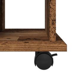 Berkfield Home Rolling Cabinet Old Wood 60x45x60 cm Engineered Wood in Brown - Size: 60 x 45 x 60 cm - thumbnail 8