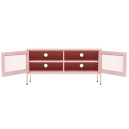 Berkfield Home TV Cabinet Pink 105x35x50 cm Steel - Size: 105 x 35 x 50 cm - thumbnail 6