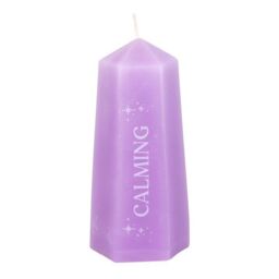 KDMD Calming Crystal Candle with Rough Amethyst in Purple - thumbnail 3