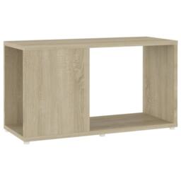 Berkfield Home TV Cabinet Sonoma Oak 60x24x32cm Engineered Wood in Light Oak - Size: 60 x 24 x 32 cm - thumbnail 2