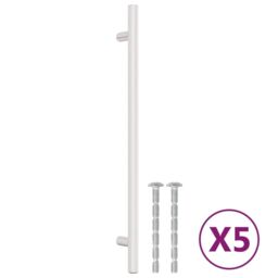 Berkfield Home Cabinet Handles 5 pcs Silver 224 mm Stainless Steel - thumbnail 2