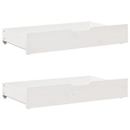 Berkfield Home Daybed with Drawers without Mattress White 90x200 cm Solid Wood - thumbnail 6