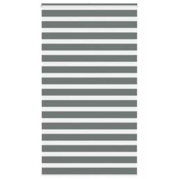 Berkfield Home Elegant Zebra Blind Dark Grey 120x200 cm Fabric Width 115.9 cm Po - thumbnail 2