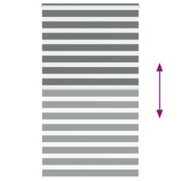 Berkfield Home Elegant Zebra Blind Dark Grey 120x200 cm Fabric Width 115.9 cm Po - thumbnail 5