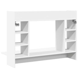 Berkfield Home Wall-Mounted Desk White 105x48x75 cm Engineered Wood - Size: 105 x 48 x 75 cm - thumbnail 6