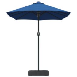Berkfield Home Garden Parasol Folding Blue 385 x 209 x 244 cm Fabric - thumbnail 5