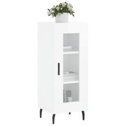 Berkfield Home Sideboard High Gloss White 34.5x34x90 cm Engineered Wood - thumbnail 3
