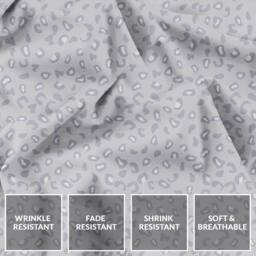 Grace Luxury Microfiber 40cm Extra Deep Pocket Fitted Sheets in Light Grey - Size: King Fitted - thumbnail 6