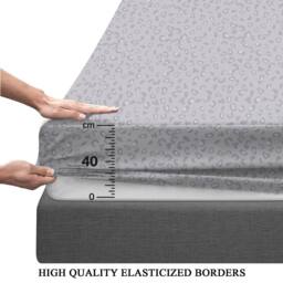 Grace Luxury Microfiber 40cm Extra Deep Pocket Fitted Sheets in Light Grey - Size: King Fitted - thumbnail 2