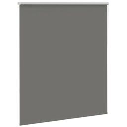 Berkfield Home Roller Blind Blackout Grey 125x130 cm Fabric Width 121.6 cm Polyester - thumbnail 3