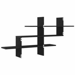 Berkfield Home Wall Shelf Black Oak 124.5x18x60.5 cm Engineered Wood - thumbnail 7