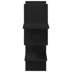 Berkfield Home Wall Shelf Black Oak 124.5x18x60.5 cm Engineered Wood - thumbnail 6