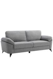 More4Homes Malmo Modern Scandi Style Fabric Living Room 1+3 Seater Sofa Set in Grey - thumbnail 3