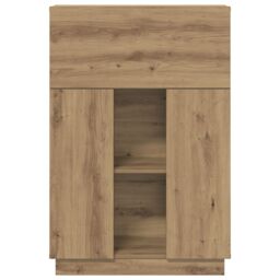 Berkfield Home Artisan Oak Writing Desk Artisan oak Particle board Medium in Brown - thumbnail 5