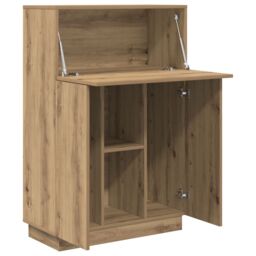 Berkfield Home Artisan Oak Writing Desk Artisan oak Particle board Medium in Brown - thumbnail 4