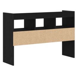 Berkfield Home Black Oak Sideboard 105x30x70 cm Made from Engineered Wood - Size: 105 x 30 x 70 cm - thumbnail 6