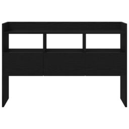 Berkfield Home Black Oak Sideboard 105x30x70 cm Made from Engineered Wood - Size: 105 x 30 x 70 cm - thumbnail 7