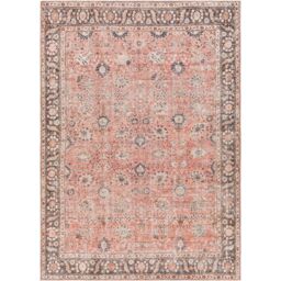 Livabliss Colin-Washable Brown Orange Grey Traditionnal Vintage Boho Living Dining Rug - Size: 200 cm x 275 cm - thumbnail 2