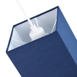 Happy Homewares Contemporary & Stylish Linen Fabric Lamp Shade in Midnight - Size: 12 inches - thumbnail 4