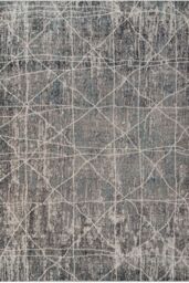 Kukoon Slate Grey Distressed Low Pile Area Rug - Size: 120 cm x 170 cm
