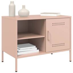 Berkfield Home TV Cabinet Pink 68x39x50.5 cm Steel - thumbnail 4