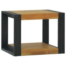 Berkfield Home Bathroom Cabinet 45x45x35 cm Solid Wood Teak in Brown - Size: 45 x 45 x 35 cm - thumbnail 2