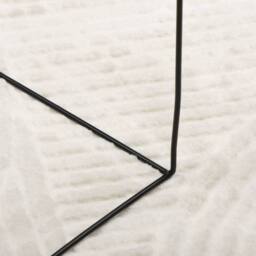 Berkfield Home Rug IZA Short Pile Scandinavian Look Cream √ò 100 cm - Size: Medium - thumbnail 8