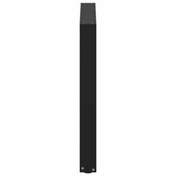 Berkfield Home Coffee Table Legs U-Shaped 3 pcs Black 90x(72-73) cm Steel - thumbnail 6
