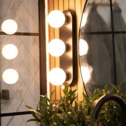 ValueLights Orbital 3 Way Bar Opal Glass IP44 Ceiling Light with Warm LED Bulbs in Black - thumbnail 4