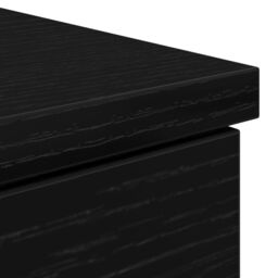 Berkfield Home Desk Black Oak 140x49x76 cm Engineered Wood - Size: 140 x 49 x 76 cm - thumbnail 9