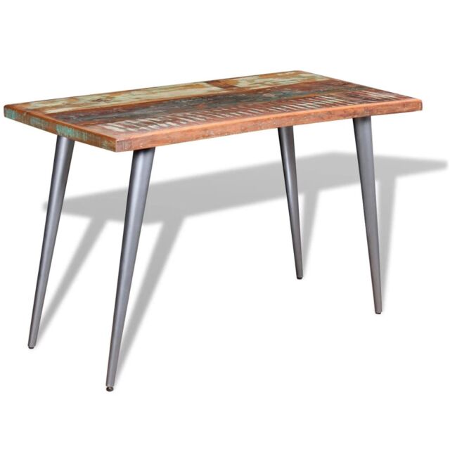 Berkfield Home Dining Table Solid Reclaimed Wood 120x60x76 cm - Size: 120 x 60 x 76 cm - image 1