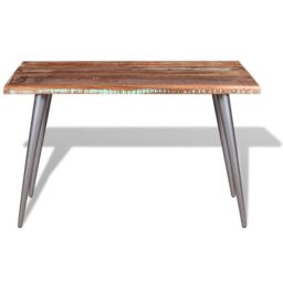 Berkfield Home Dining Table Solid Reclaimed Wood 120x60x76 cm - Size: 120 x 60 x 76 cm - thumbnail 6