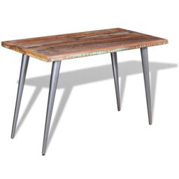 Berkfield Home Dining Table Solid Reclaimed Wood 120x60x76 cm - Size: 120 x 60 x 76 cm - thumbnail 5