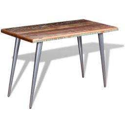 Berkfield Home Dining Table Solid Reclaimed Wood 120x60x76 cm - Size: 120 x 60 x 76 cm - thumbnail 4