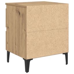 Berkfield Home Bed Cabinets 2 pcs Artisan Oak 40x35x50 cm Engineered Wood in Beige - Size: 40 x 35 x 50 cm - thumbnail 8