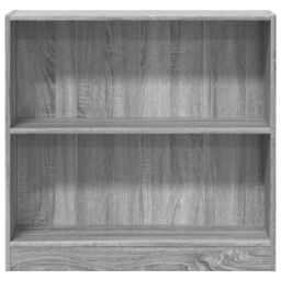 Berkfield Home Bookcase Grey Sonoma 80x24x76 cm Engineered Wood - Size: 80 x 24 x 76 cm - thumbnail 4