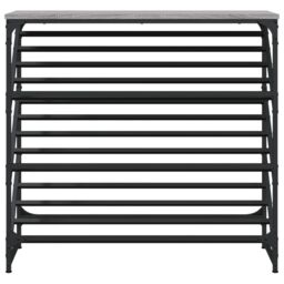 Berkfield Home Shoe Rack Grey Sonoma 90x30x85 cm Engineered Wood - Size: 90 x 30 x 85 cm - thumbnail 4