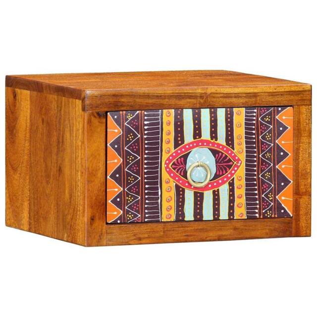 Berkfield Home Modern Bedside Cabinet with Drawer Brown, multicolour 35 x 30 x 22 cm in Brown - image 1