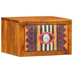 Berkfield Home Modern Bedside Cabinet with Drawer Brown, multicolour 35 x 30 x 22 cm in Brown