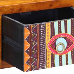 Berkfield Home Modern Bedside Cabinet with Drawer Brown, multicolour 35 x 30 x 22 cm in Brown - thumbnail 9