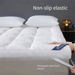 Nordara Hotel Quality Mattress Topper 10cm Thick Super King Size in White - thumbnail 3