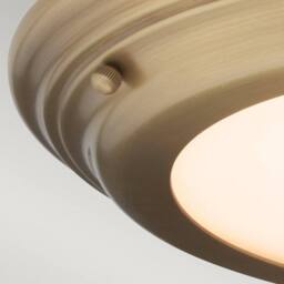 Netlighting Welland LED 1 Light Flush Light Aged Brass in Yellow - thumbnail 3