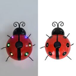 Obasyhig Pack of 1 Outdoor Solar Ladybug Decorative Garden Lights in Yellow - thumbnail 7