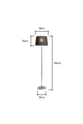 BHS Lighting Mira Touch Floor Lamp in Silver - thumbnail 5
