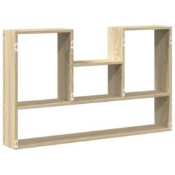 Berkfield Home Wall Shelf Sonoma Oak 99x15x60 cm Engineered Wood in Light Tan - Size: 99 x 15 x 60 cm - thumbnail 6